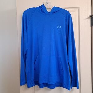 Under Armour Blue Sweatshirt Hoodie Relaxed Fit Size XL